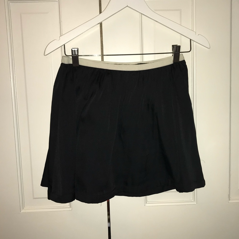 Ruby & Bloom Black Silk Skirt